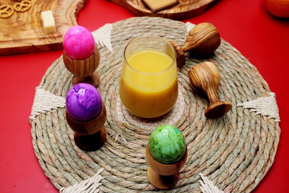 Set of 6 Olive Wood Egg Cup , Breakfast Kitchenware - DAGDEGshop
