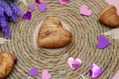 Hand Carved Olive Wood Hearts | Sustainable Souvenirs - DAGDEGshop