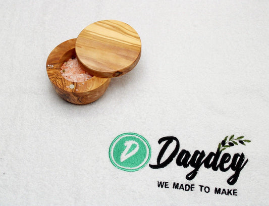 olive wood salt cellar - DAGDEGshop