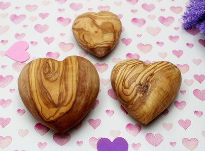 Hand Carved Olive Wood Hearts | Sustainable Souvenirs - DAGDEGshop