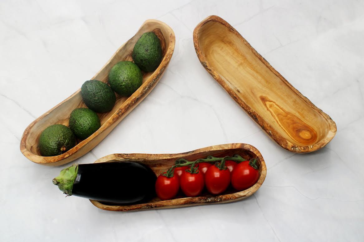 Handmade Olive wood Bread | fruit serving basket - DAGDEGshop