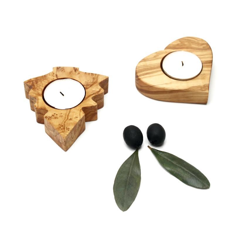 Olive Wood Tealight Holder | Exquisite Gift for Someone Special - DAGDEGshop