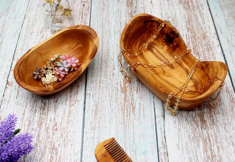 Handcrafted Olive Wood Snack Bowl | Eco-Friendly Serving Dish for Appetizers & Nuts - DAGDEGshop